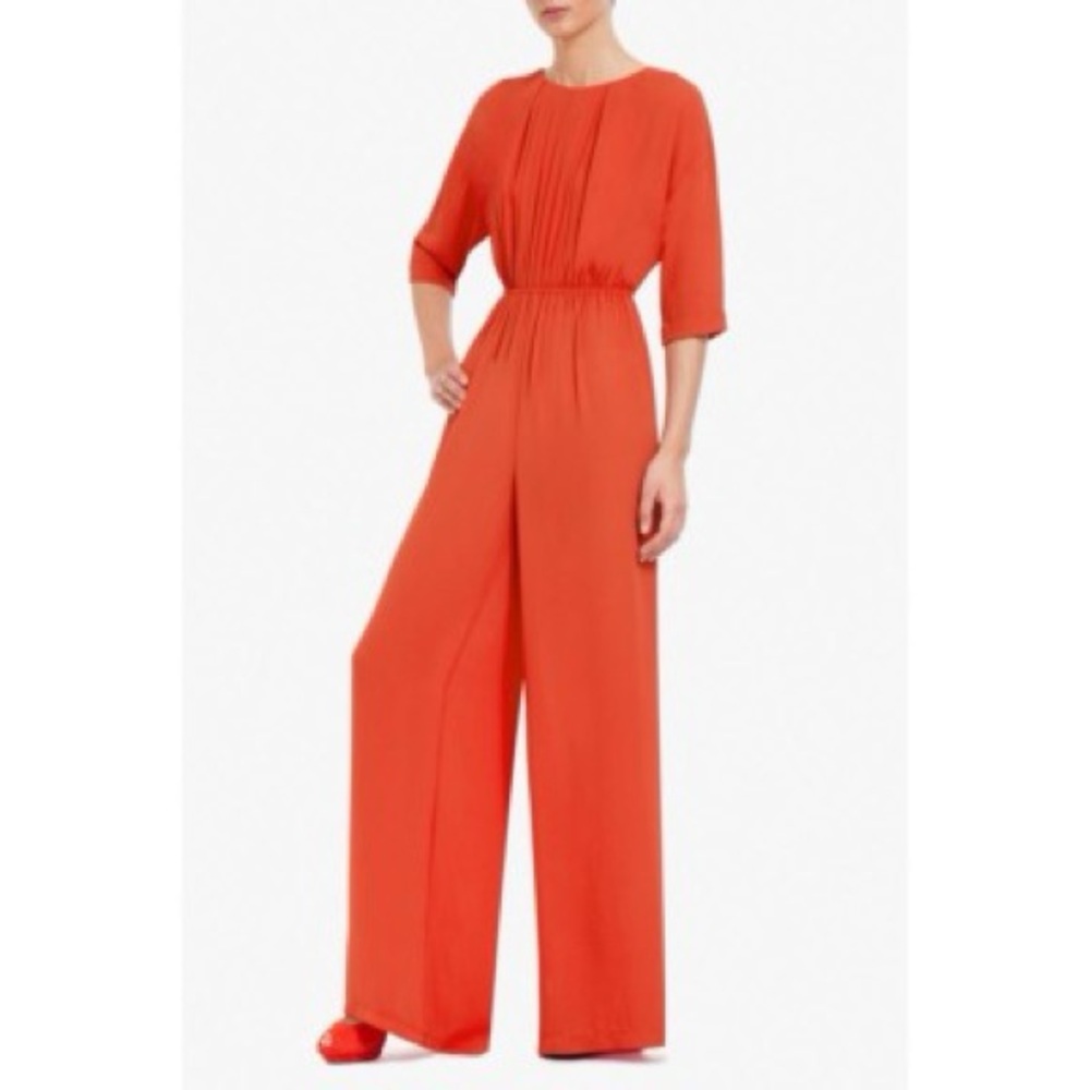 BCBGMaxAzria Vibrant Orange Jumpsuit